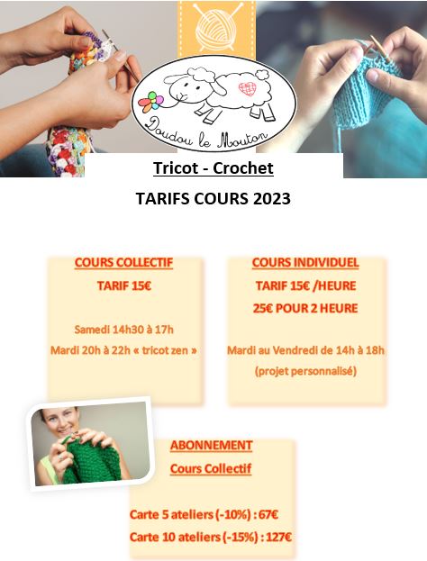 cours tarifs 2023